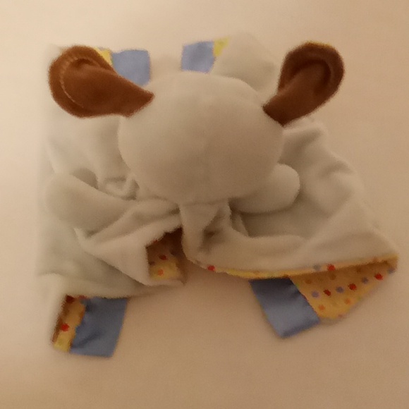 Healthy Baby Lovey Lovie Blankie Dog Plush One Size Blue-Yellow Colors - Picture 2 of 7